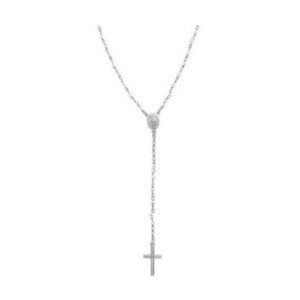 10kt White Gold Rosary 24.’’ Available in Yellow Gold, White Gold and 925 Silver