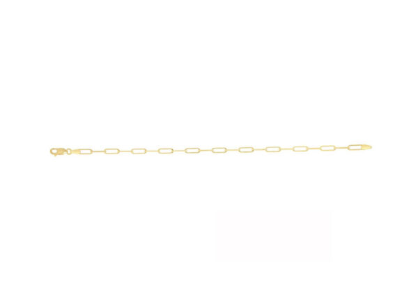 10kt Yellow Gold Paperclip Bracelet