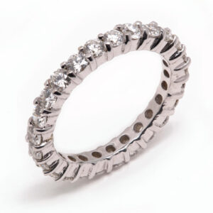 14kt White Gold Diamond Eternity Wedding Band