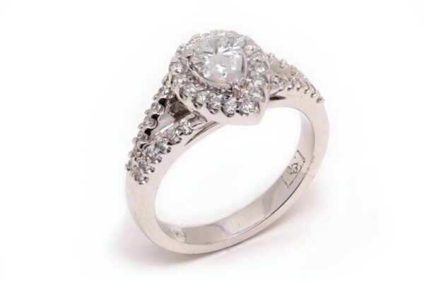 14kt White Gold Engagement Ring