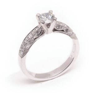 14kt White Gold Engagement Ring