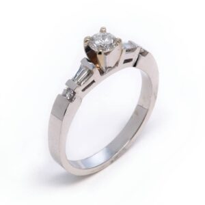 14kt White Gold Engagement Ring