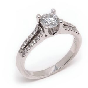 14kt White Gold Engagement Ring