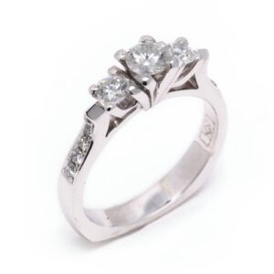 14kt White Gold Engagement Ring