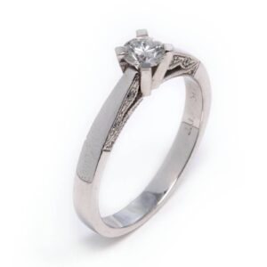 14kt White Gold Engagement Ring