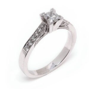 14kt White Gold Engagement Ring