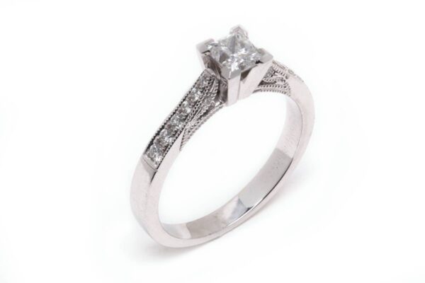 14kt White Gold Engagement Ring