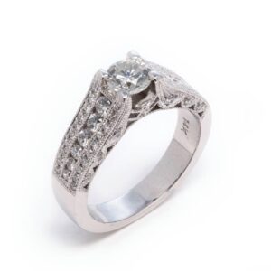 14kt White Gold Engagement Ring