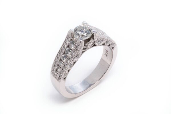 14kt White Gold Engagement Ring