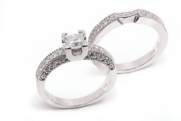 14kt White Gold Engagement Set
