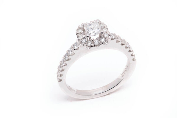 14kt White Gold Engagement Ring