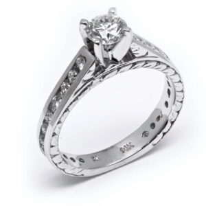 14kt White Gold Engagement Ring