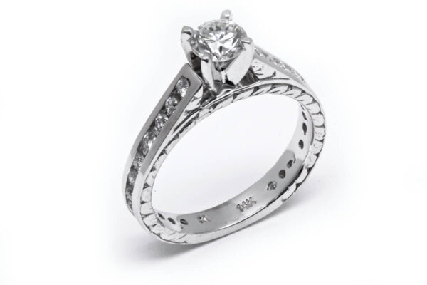 14kt White Gold Engagement Ring
