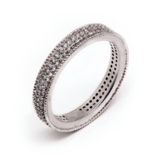 14kt White Gold Diamond Eternity Wedding Band