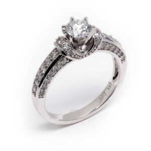 14kt White Gold Engagement Ring