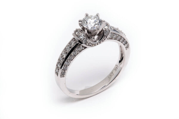 14kt White Gold Engagement Ring