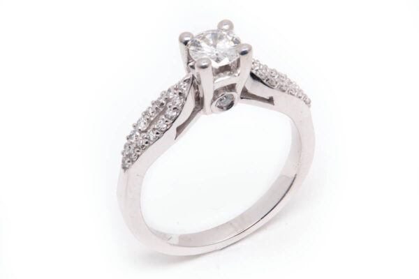 14kt White Gold Engagement Ring