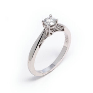 14kt White Gold Engagement Ring