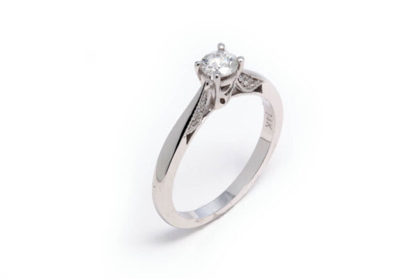 14kt White Gold Engagement Ring