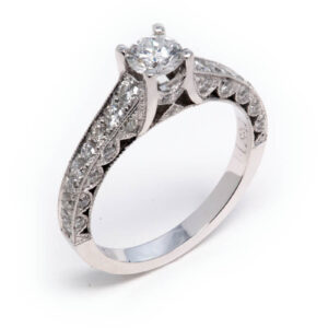 14kt White Gold Engagement Ring