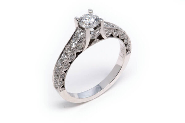 14kt White Gold Engagement Ring