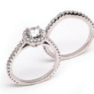 14kt White Gold Engagement Set