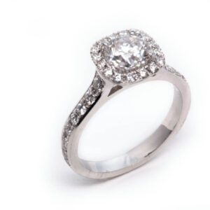 14kt White Gold Engagement Ring