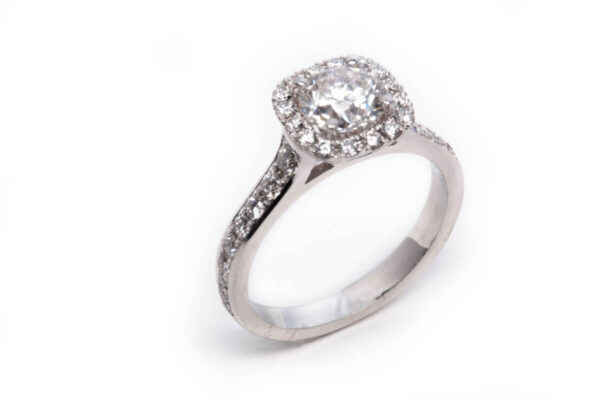 14kt White Gold Engagement Ring