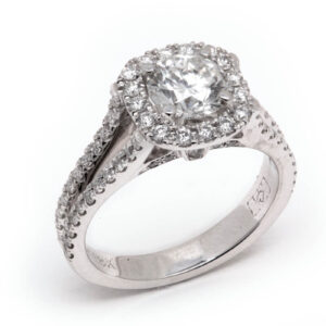 14kt White Gold Engagement Ring