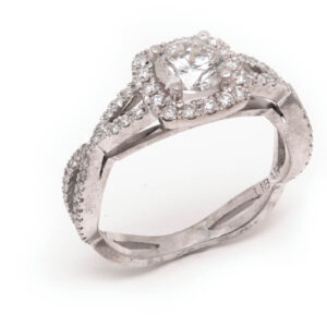 14kt White Gold Engagement Ring