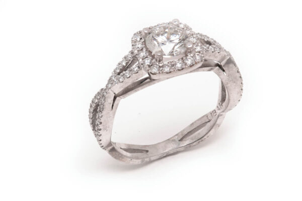 14kt White Gold Engagement Ring