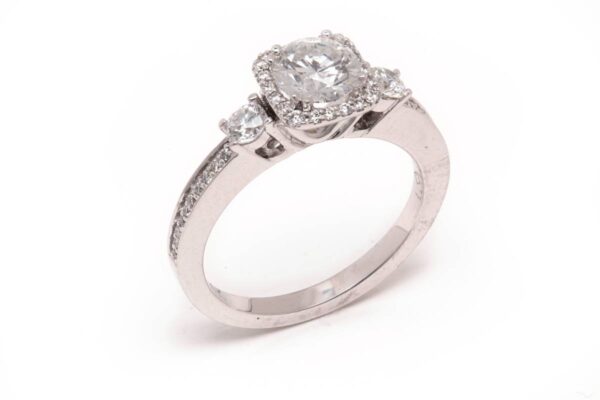 14kt White Gold Engagement Ring