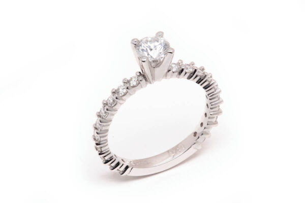 14kt White Gold Engagement Ring