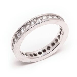 14kt White Gold Diamond Eternity Wedding Band