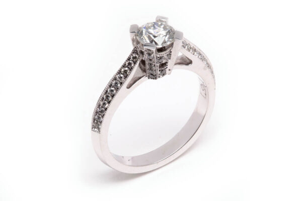14kt White Gold Engagement Ring