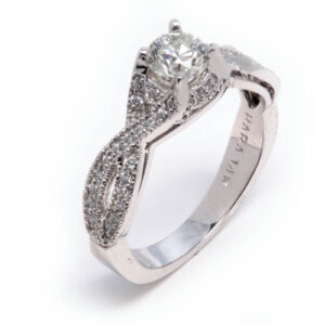 14kt White Gold Engagement Ring