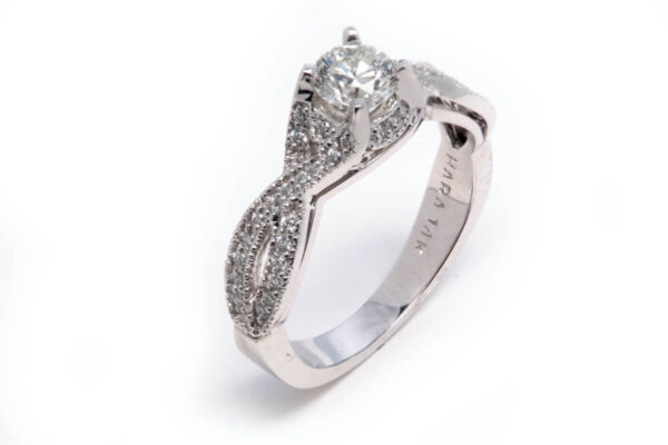 14kt White Gold Engagement Ring