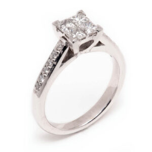 14kt White Gold Engagement Ring