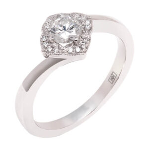 14kt White Gold Engagement Ring