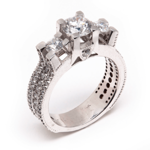 14kt White Gold Engagement Ring