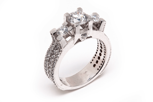 14kt White Gold Engagement Ring