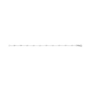 10kt White Gold Diamond-cut Lady’s Bracelet