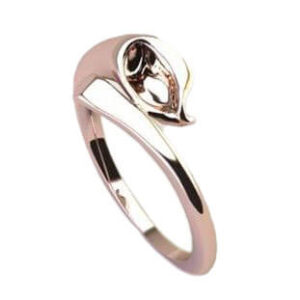 14KT rose gold ‘leaf-petal’ design ring