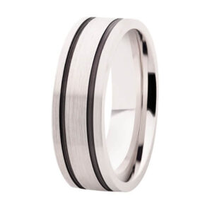 10kt White Gold Wedding Band