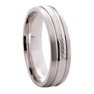 10kt White Gold Wedding Band