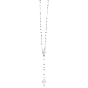 Silver Rosary Necklace