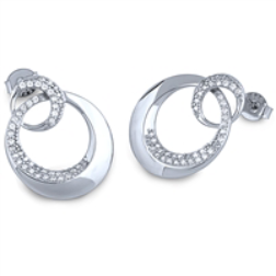 Silver earrings