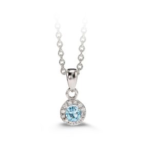 Silver Birthstone Pendants