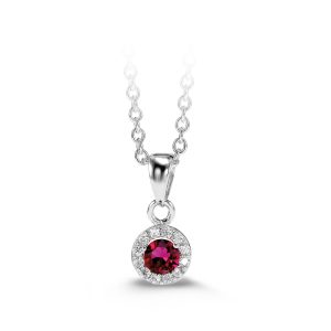 Silver Birthstone Pendants