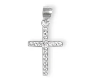 Silver CZ Cross
